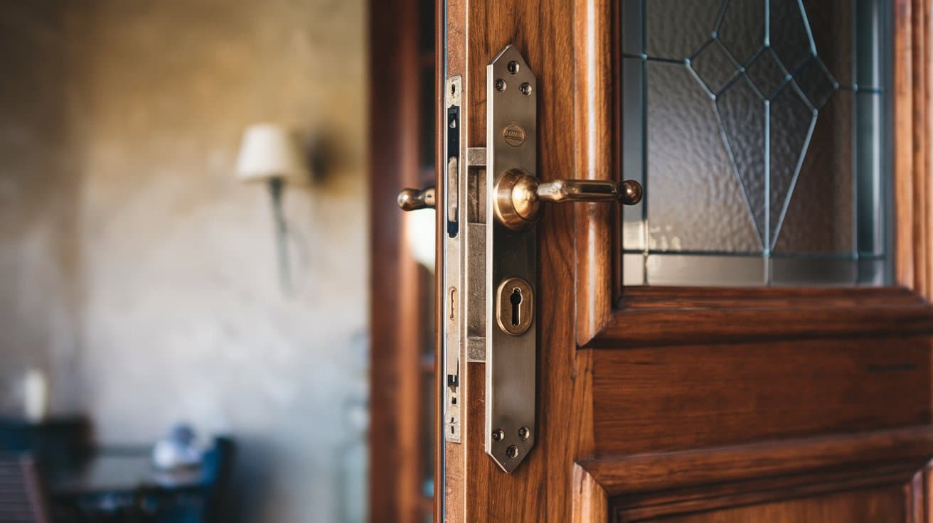 porte ouverte grâce à une radio
